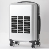 Étiquette de retour pré-adressée de mariage minima (Sur valise)