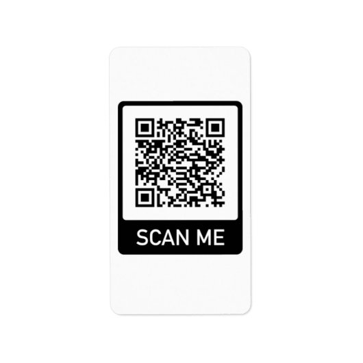 Étiquette de retour professionnel de code QR perso (Devant)