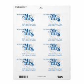 Étiquette de retour RSVP (Feuille entière)