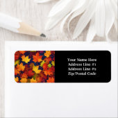 Étiquette de retour Rustic Fall Foliing (En situation)