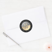 Étiquette de retour Silver & Gold Foil (Enveloppe)