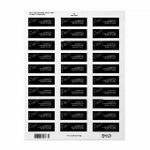 Étiquette de retour Silver Peace Holiday (Feuille entière)