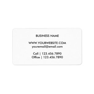 Étiquette de retour simple Monogramme