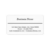 Étiquette de retour simple Monogramme (Devant)