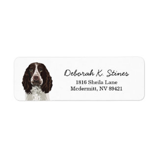 Étiquette de retour Springer Spaniel Dog