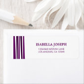 Étiquette de retour Tallit Bar Mitzvah (En situation)