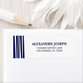 Étiquette de retour Tallit Bar Mitzvah (En situation)