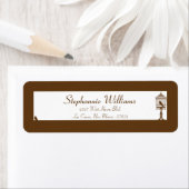 Étiquette de retour Tan/Mariage Brown Inséparables (En situation)
