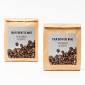 Étiquette de sac à café