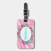 Étiquette de sac à dos de bagage d'enfants (Devant Vertical)