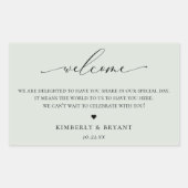 Étiquette de sac de bienvenue mariage (Devant)