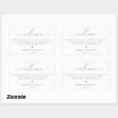 Étiquette de sac de bienvenue mariage (Feuille)