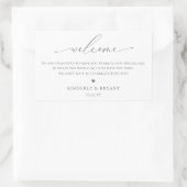 Étiquette de sac de bienvenue mariage (Sac)