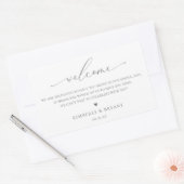 Étiquette de sac de bienvenue mariage (Enveloppe)