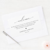 Étiquette de sac de bienvenue mariage (Enveloppe)