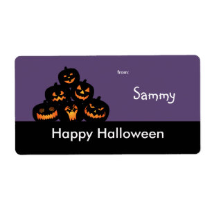 Étiquette de sac de festin de Halloween