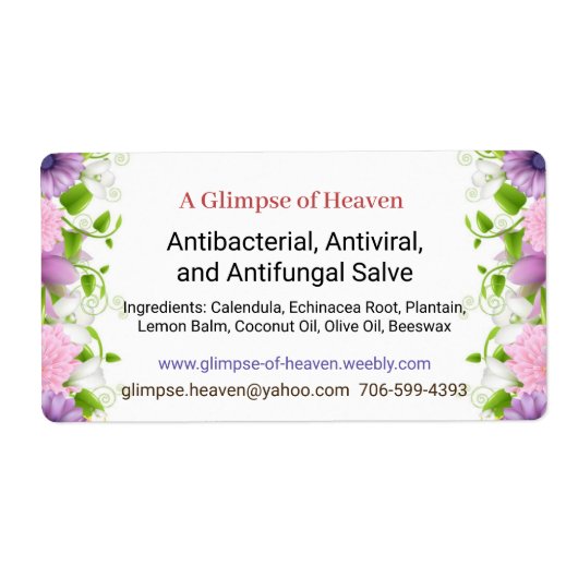 Étiquette de salage — avant (Devant)