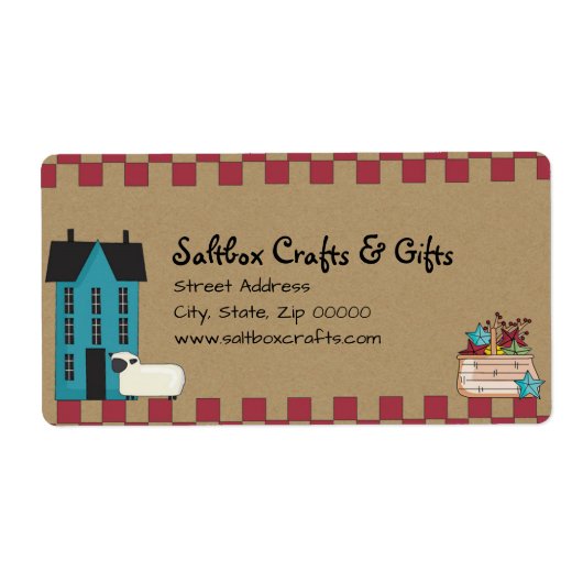 Étiquette de salon primitif (Devant)