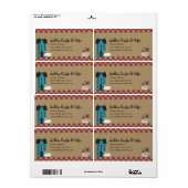 Étiquette de salon primitif (Feuille entière)