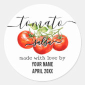 Étiquette de salsa à la tomate sur mesure (Devant)