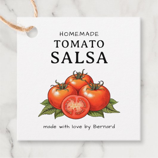 étiquette de salsa de tomate (Devant)