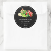 Étiquette de salsa de tomate maison simple (Sac)