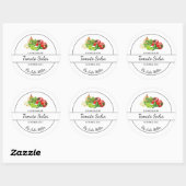 Étiquette de salsa de tomate maison simple (Feuille)