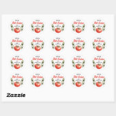 Étiquette de salsa épicée aux tomates personnalisé (Feuille)