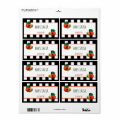 Étiquette de salsa maison personnalisé (Feuille entière)