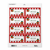 Étiquette de salsa maison personnalisé (Feuille entière)