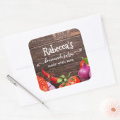 Étiquette de salsa maison rustique (Enveloppe)