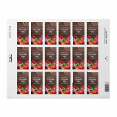 Étiquette de salsa maison rustique (Feuille entière)