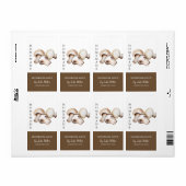 Étiquette de sauce aux champignons maison moderne (Feuille entière)