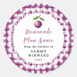 Étiquette de Sauce aux Prunes Maison