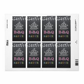 étiquette de sauce babyq / sticker babyq (Feuille entière)