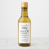Étiquette de SAUCE BBQ personnalisé (Devant)
