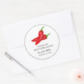 Étiquette de sauce chaud maison simple (Enveloppe)