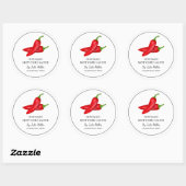 Étiquette de sauce chaud maison simple (Feuille)