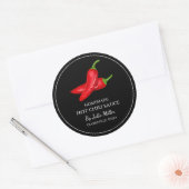 Étiquette de sauce chaud maison simple (Enveloppe)
