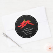 Étiquette de sauce chaud maison simple (Enveloppe)
