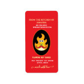 Étiquette de sauce chaude fait maison (Devant)