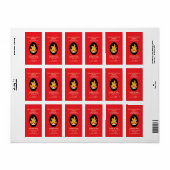 Étiquette de sauce chaude fait maison (Feuille entière)