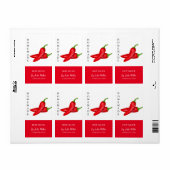 Étiquette de sauce chaude maison moderne (Feuille entière)