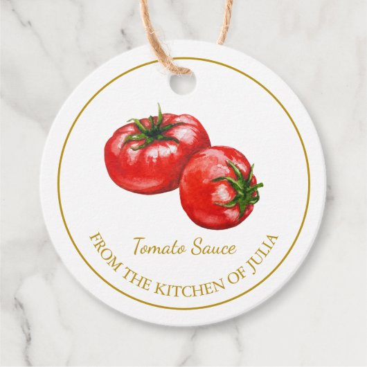 Étiquette de sauce tomate maison simple (Devant)