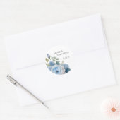 Étiquette de sauvegarde de date, modèle floral ble (Enveloppe)