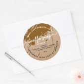 étiquette de savon à café artisanal kraft (Enveloppe)