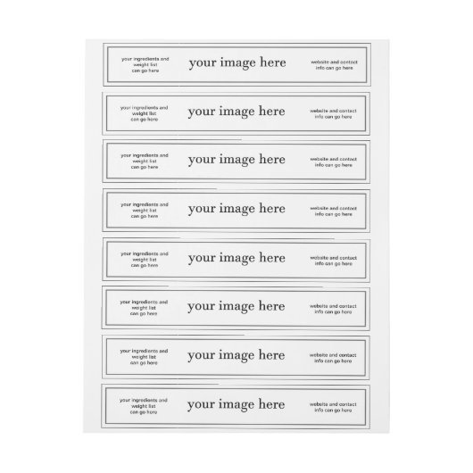 Étiquette de savon à longue enveloppe de Modèle bl (Feuille)