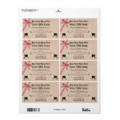 Étiquette de savon de lait de chèvre Burlap et Pla (Feuille entière)