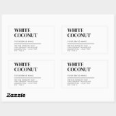 Étiquette de savon d'emballage de produit moderne (Feuille)