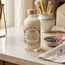 Étiquette de savon floral vintage Shabby Chic pour